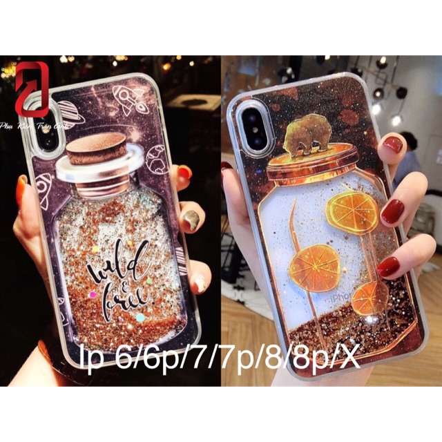 Ốp iphone nhũ chảy