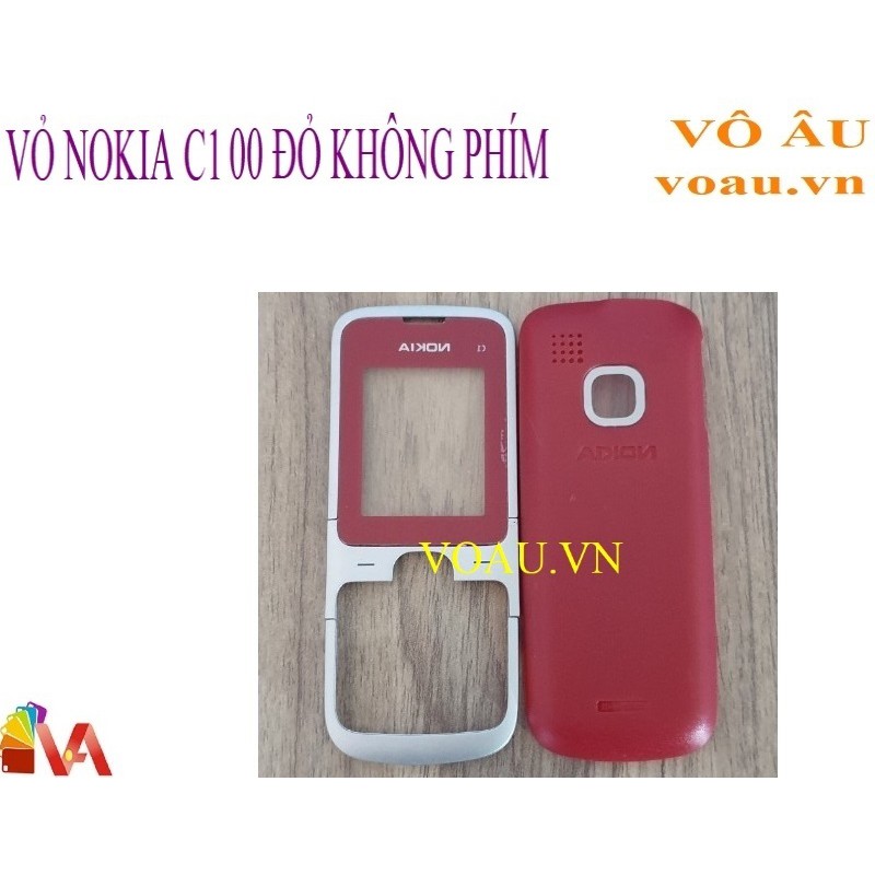 VỎ NOKIA C1 00 MÀU ĐỎ KHÔNG PHÍM [KHÔNG SƯỜN]