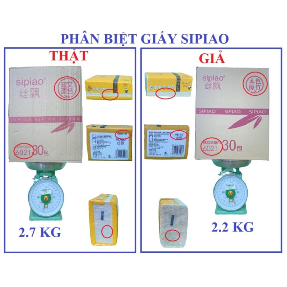 THÙNG 30 GÓI GIẤY ĂN GẤU TRÚC SIPIAO 6021/ 6064 CÔ GÁI NỘI ĐỊA TRUNG [100% CHÍNH HÃNG]