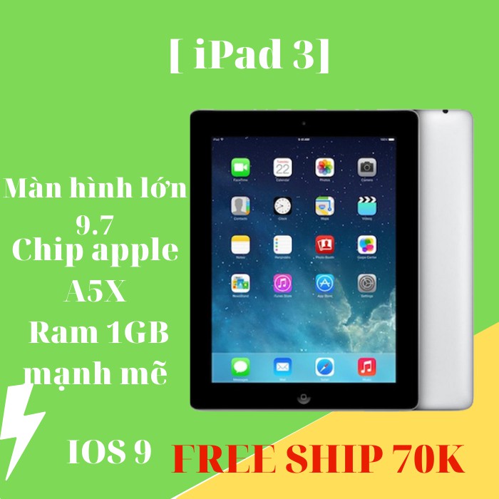 iPad 3 QUỐC TẾ CHÍNH HÃNG  BH 6 THÁNG | BigBuy360 - bigbuy360.vn