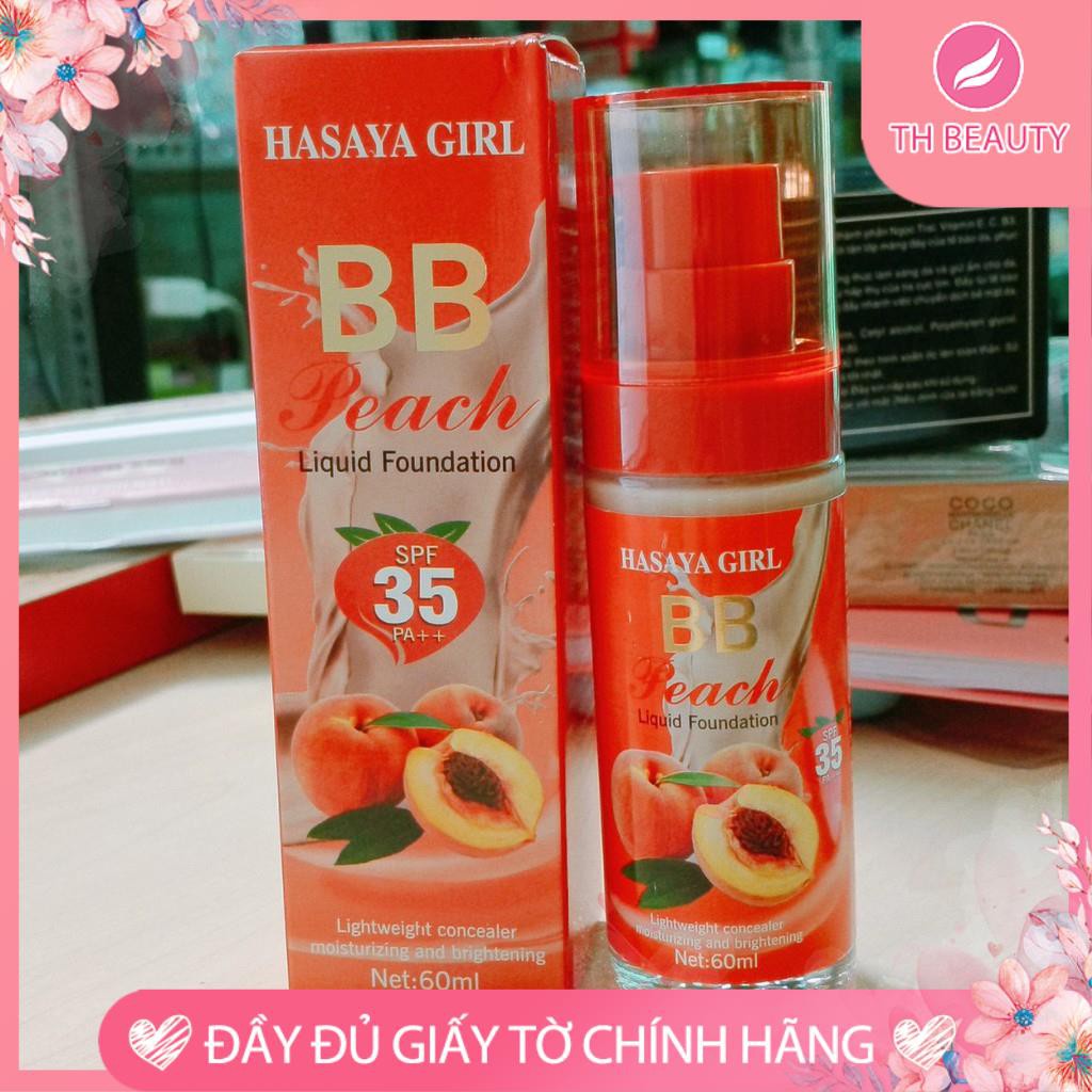 &lt;Thật 100%&gt; Kem nền BB Peach Hasaya Girl hương đào