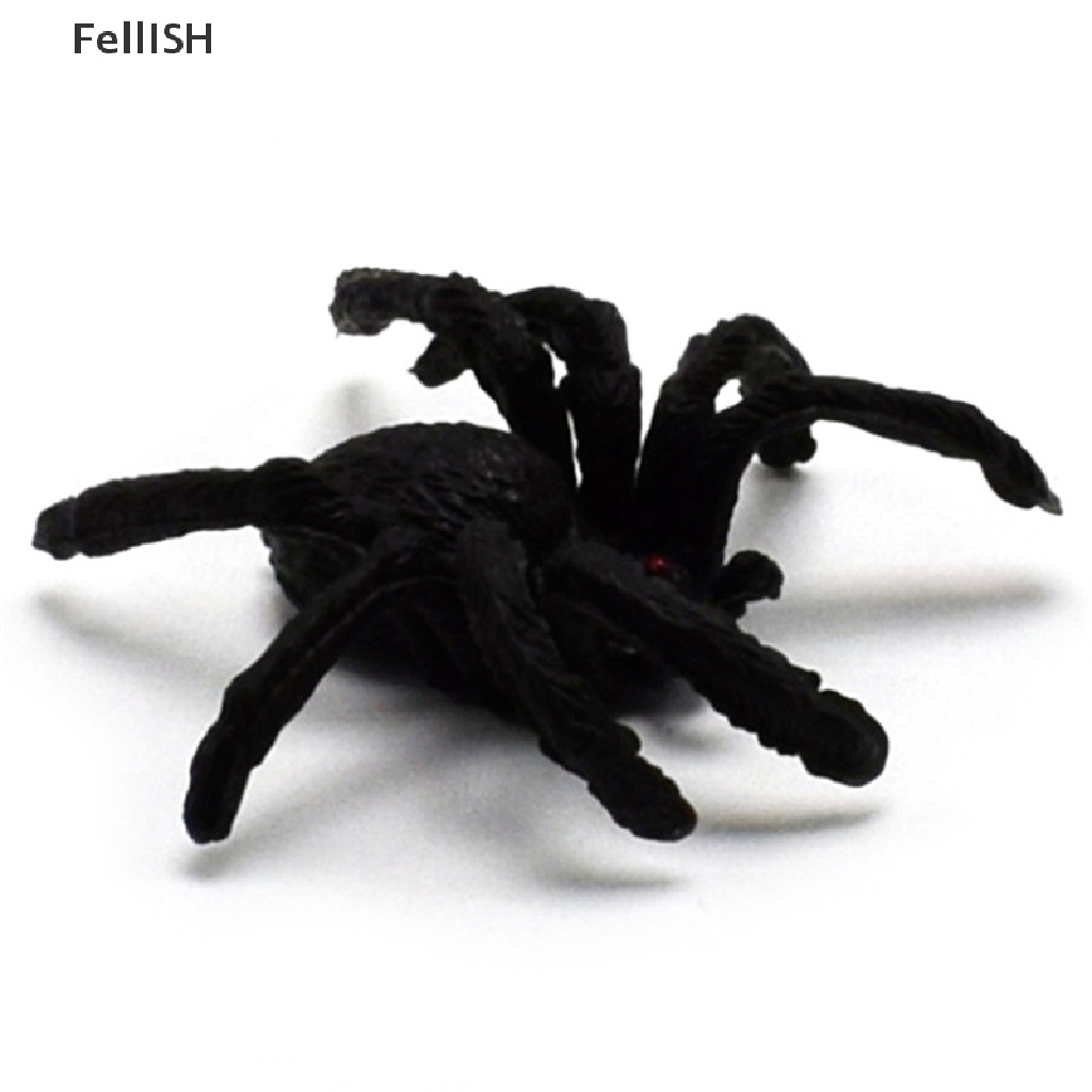 Bộ 5 Con Nhện Nhựa Đen Trang Trí Halloween # 439br