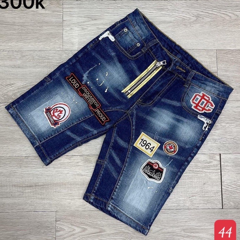 Quần short jean nam xanh phong cách cao cấp - chất liệu denim co dãn tốt (from chuẩn)Lady-Hn Store88 ms 44