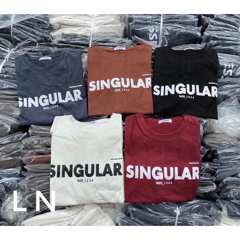 ÁO PHÔNG TAY LỠ SINGULAR CHẤT COTTON KHÔ 3158/ dài 71 rộng 55