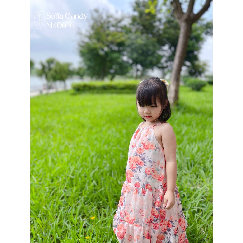 Váy hai dây voan Sofia Candy nhiều màu hoa - bảng màu 2