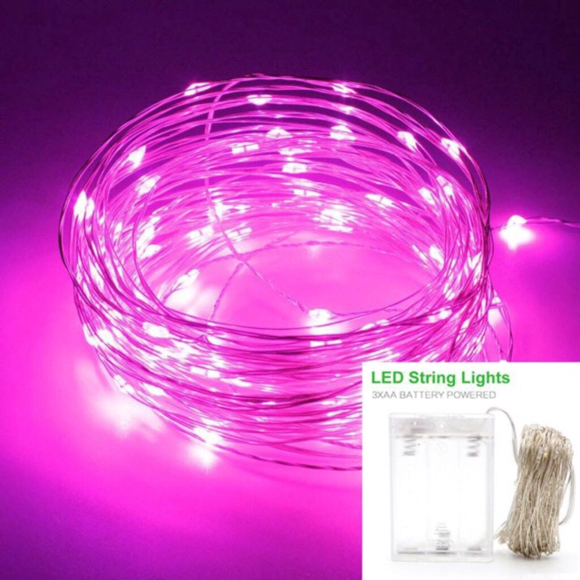 Dây đèn LED 20 bóng mini dài 2m dùng pin chất lượng cao