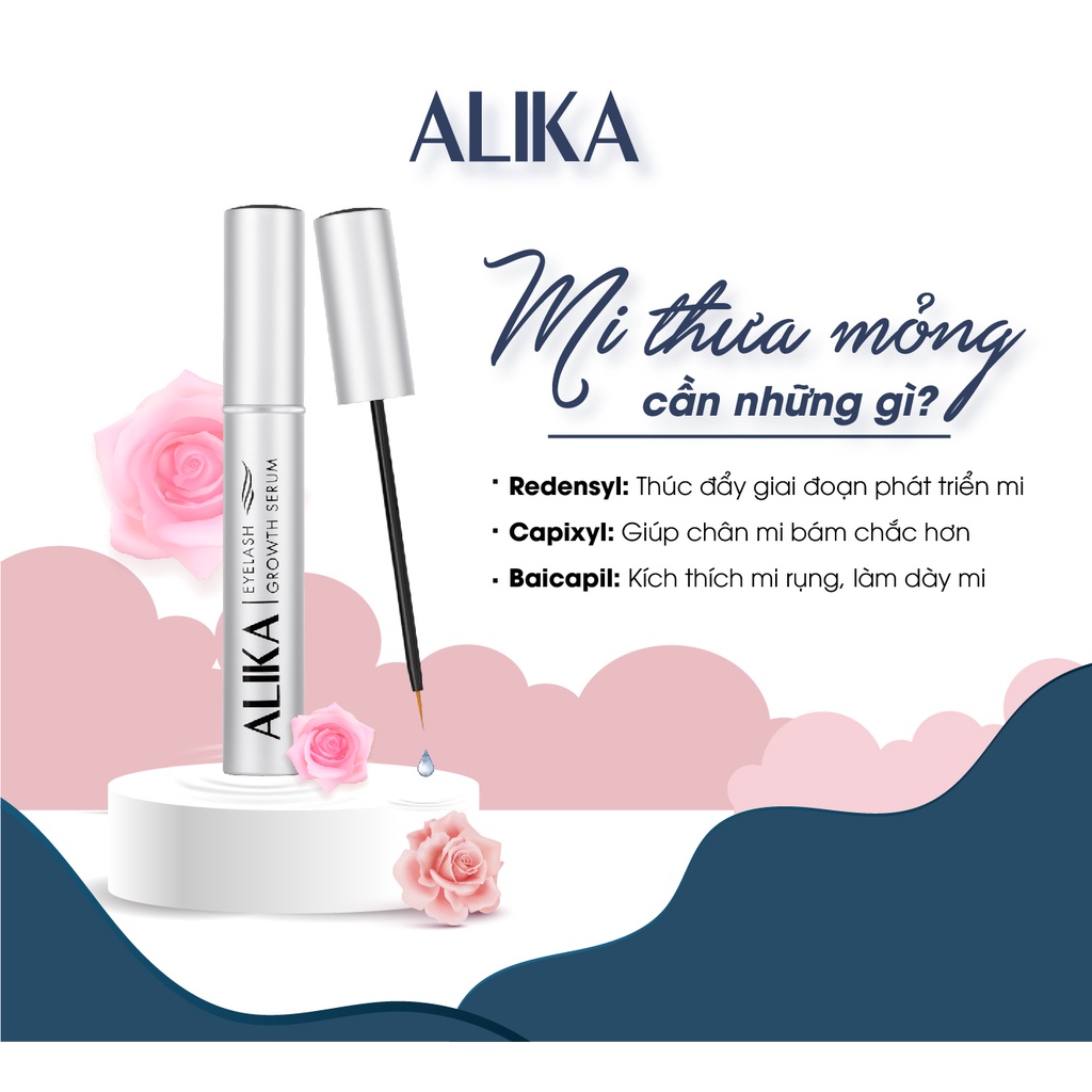 Dưỡng Mi Alika Toàn Diện, Mi Dài, Dày, Cong vút, An Toàn Cho Mắt - 2ml