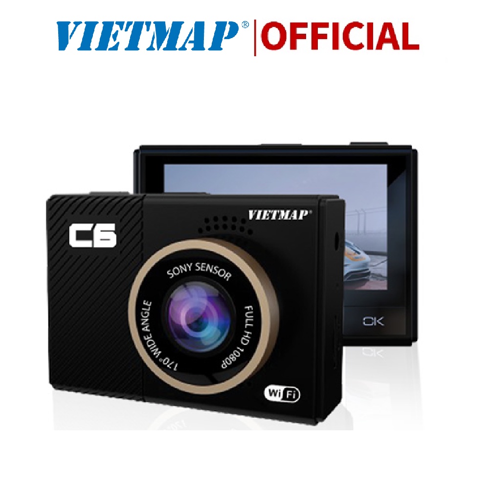 Camera hành trình Vietmap C6 Kết nối Wifi - cảm biến Sony - Bảo hành 12 tháng chính hãng