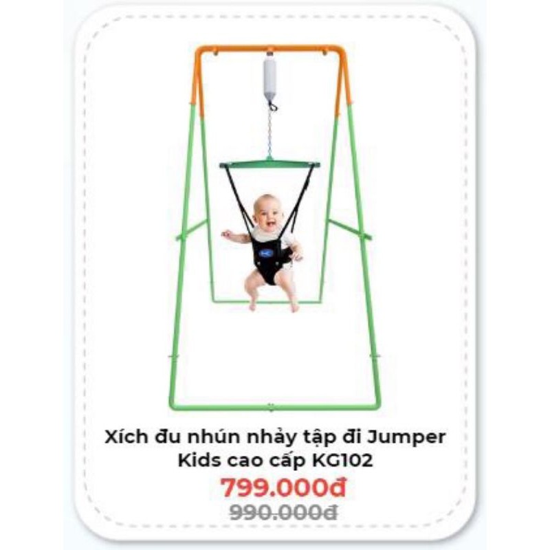 Xích đu nhún nhảy cao cấp của jumper kids Việt Nam cho bé từ 6 tháng tới 36 tháng