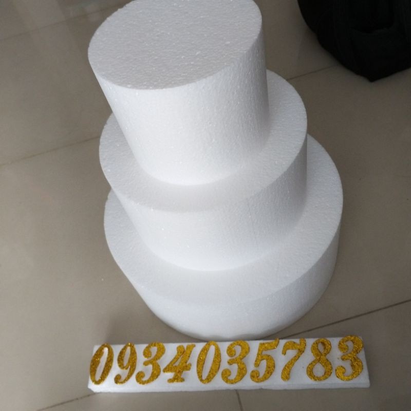 Xốp tròn cao 5cm làm DIY bánh kem giả, nowship trong ngày