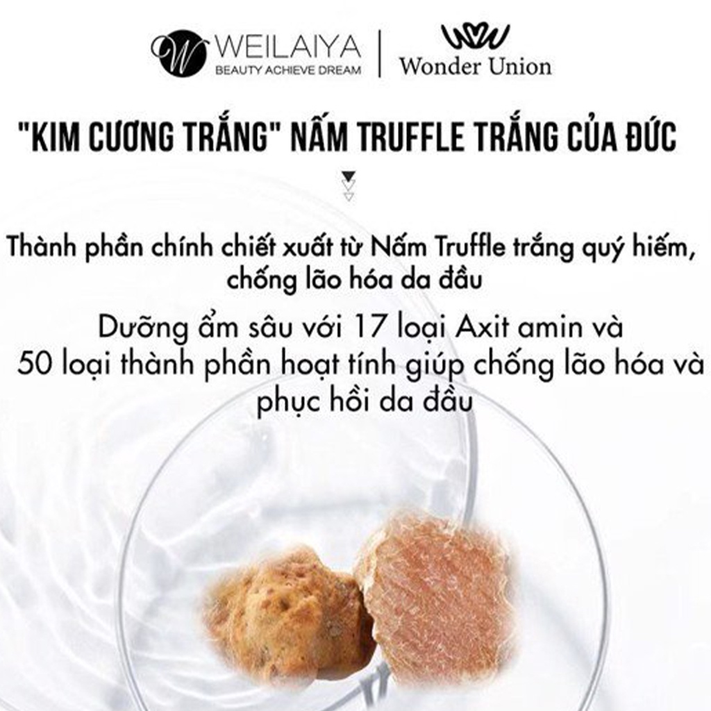 Nhiều set mini size dầu gội nấm truffle WEILAIYA phục hồi đa tầng