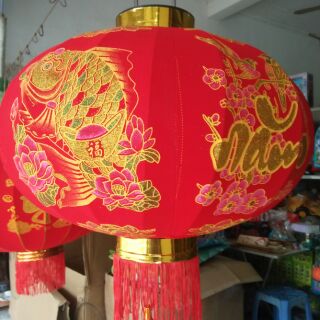 Lồng đèn treo tết loại siêu đẹp 80cm (hình 2)