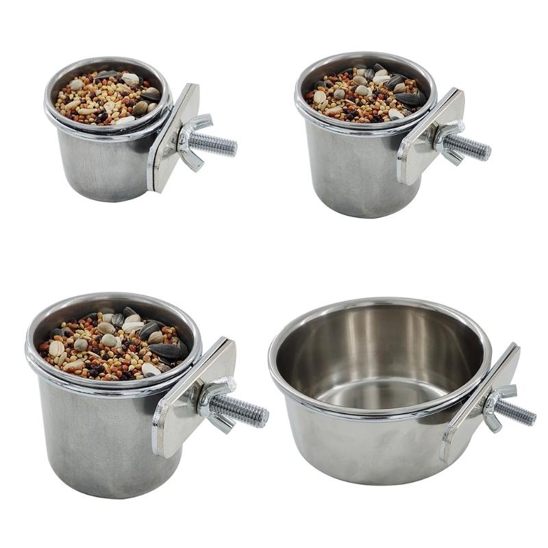 Cốc Đựng Nước Uống Treo Lồng Chim Vẹt Chống Ăn Mòn