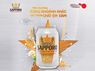 Bia SAPPORO Premium lon 330ml