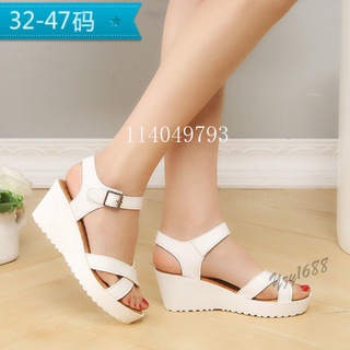 Giày Sandal Đế Xuồng Size Lớn 32-47 Phong Cách Hàn Quốc