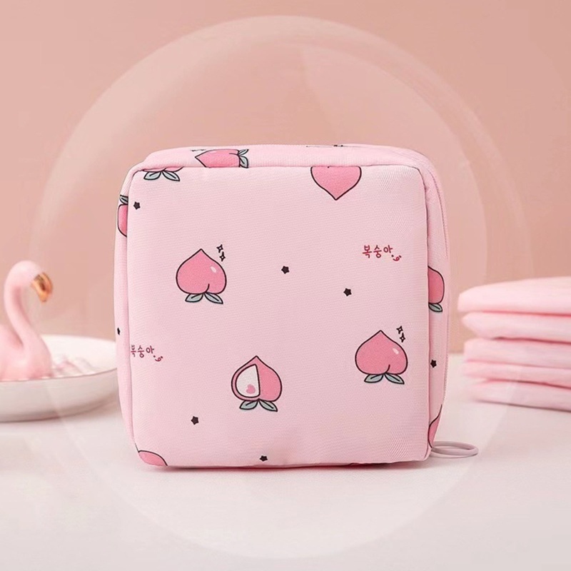 Túi Đựng Băng Vệ Sinh Bằng Nylon Có Khóa Kéo Cho Nữ