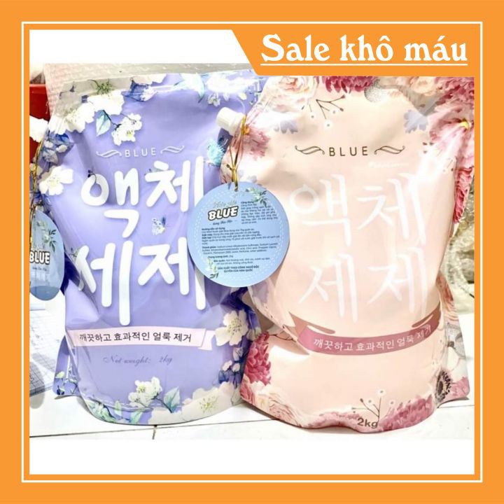 Nước Giặt Hàn Quốc 💙 XẢ KHO BÁN LỖ 💙 Hàng loại chuẩn, Túi 2kg, Hương thơm, Không kích ứng,Tiện lợi cho mọi Gia Đình