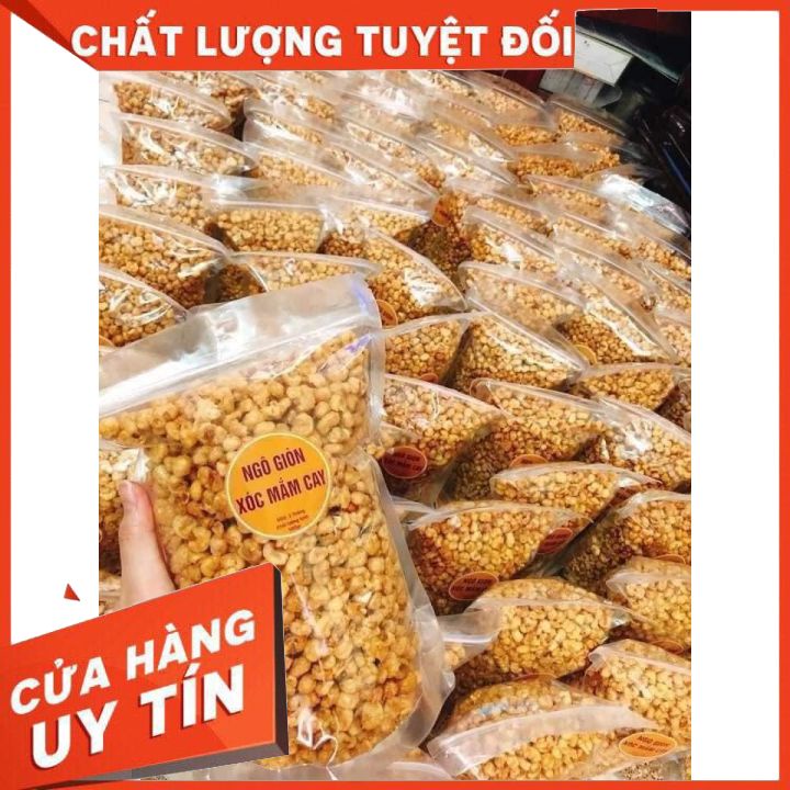 [Mã 155FMCGSALE giảm 7% đơn 500K] FREESHIP Ngô Giòn Xóc Mắm Cay Túi 500gr