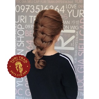Tóc bộ siêu cấp YuriTran (Bộ xoăn đuôi nhỏ 45 nâu tây)