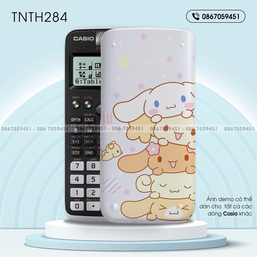 Skin dán máy tính CASIO In Hình Ngộ NghĩnhBộ 57 (Casio 570 / Casio 570-2nd/ Casio 580 /Vinacal..) tnthb57