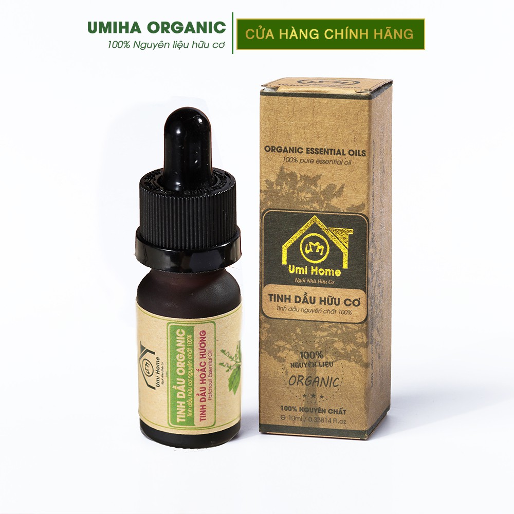 Tinh dầu Hoắc Hương hữu cơ UMIHA nguyên chất | Patchouli Essential Oil 100% Organic 10ml