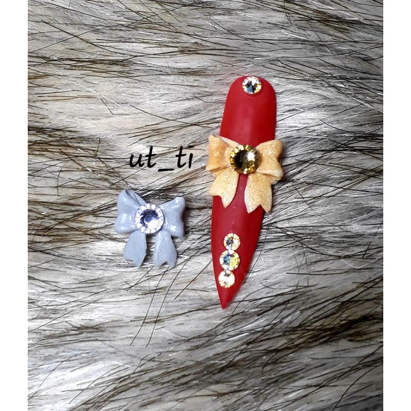 nơ bột nail ,có đủ màu