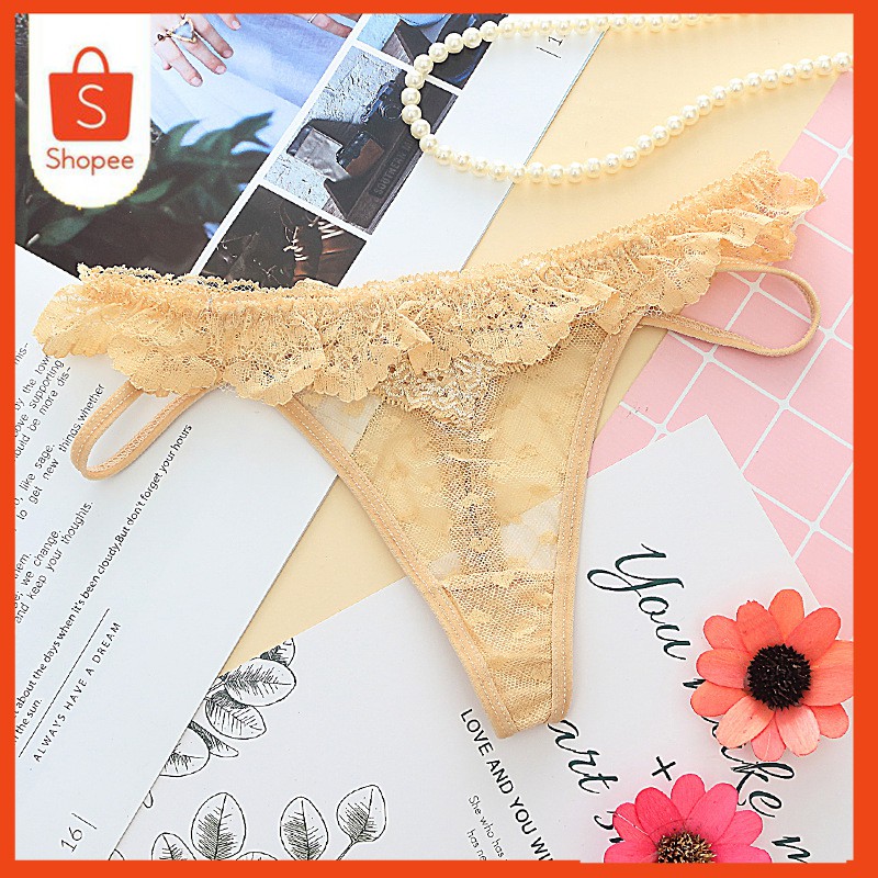 Quần lót lọt khe - Quần lót ren nữ phối dây sexy - Chất liệu ren mềm mịn, mẫu mới DNL022 | BigBuy360 - bigbuy360.vn