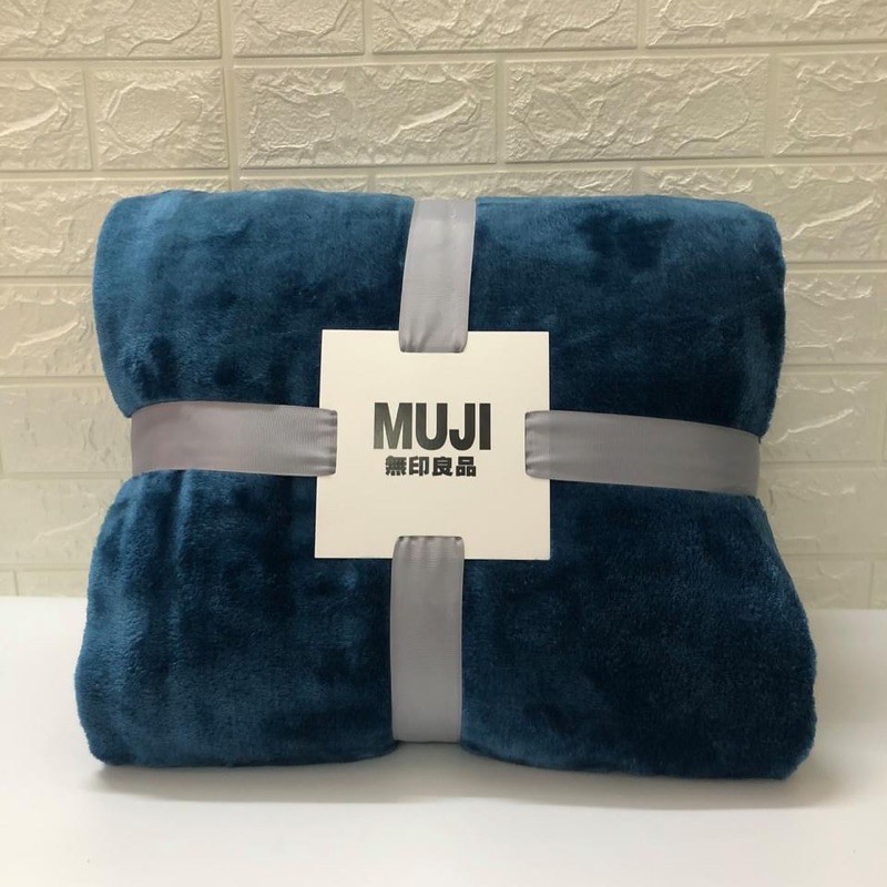 Chăn lông tuyết Muji Blanket 2 mặt