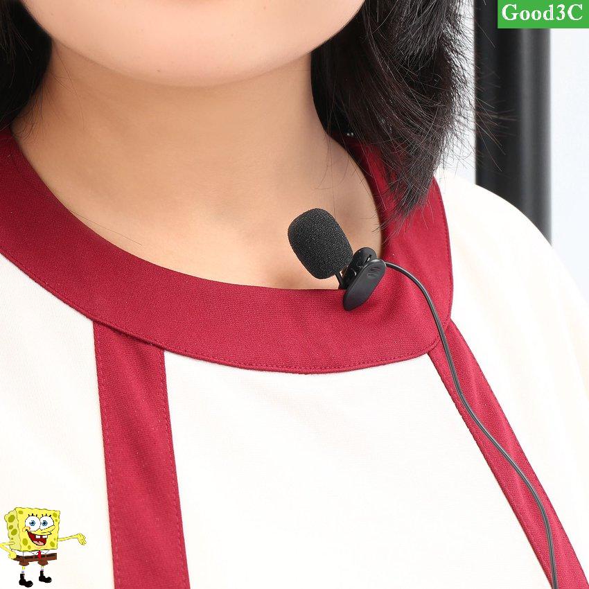 New 3.5mm Mini Studio Speech Mic Microphone W/ Clip For PC Desktop Notebook