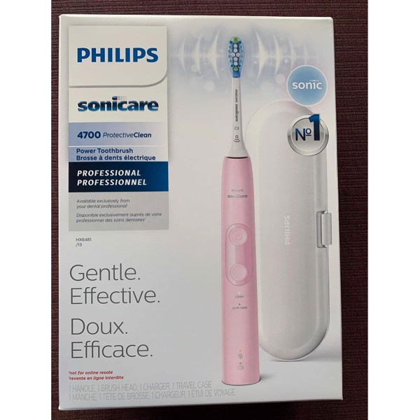 BÀN CHẢI ĐÁNH RĂNG ĐIỆN PHILIPS SONICARE 4700 PROTECTIVECLEAN HX6481 ( bảo hành 6 tháng )