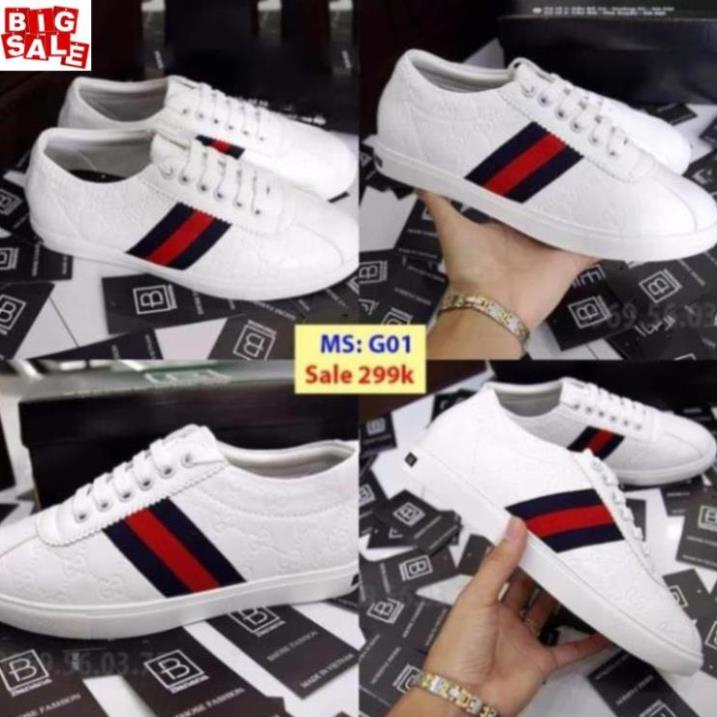 Giày Gucci Trắng Tặng Vớ 60k SẴN KHO Xịn Nhẩt 2021 $ ' { $