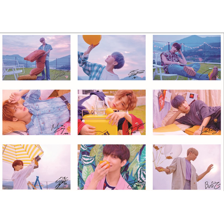 Lomo card ảnh nhóm SEVENTEEN You Make My Day Full 43 ảnh Có chữ ký