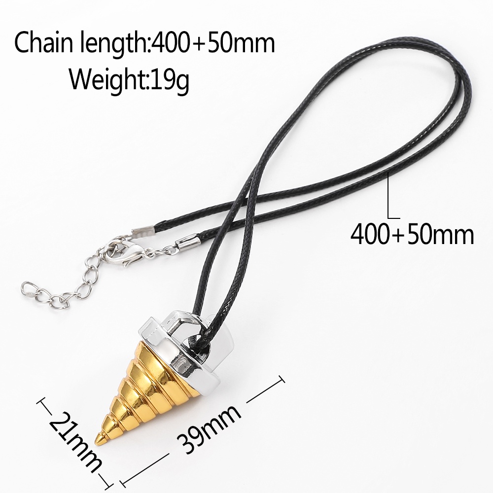 Vòng cổ Da Mặt Hình Nón Phong Cách Anime Tengen Toppa Gurren Lagann Cho Nam