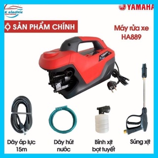 Máy rửa xe mini, máy xịt rửa cao áp yamaha 2800w ha889 xịt rửa mạnh mẽ, nhanh chóng