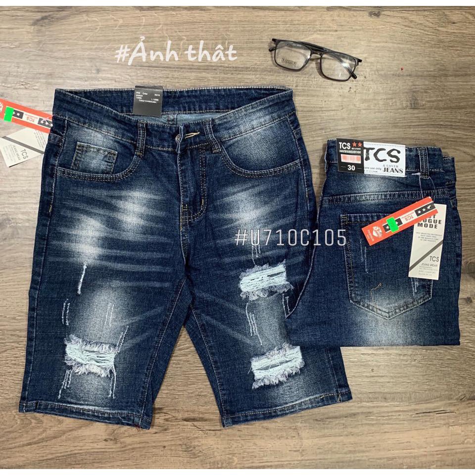 QUẦN SHORT NAM RÁCH TCS 105 CAO CẤP CO DÃN CHIWAWA SHOP