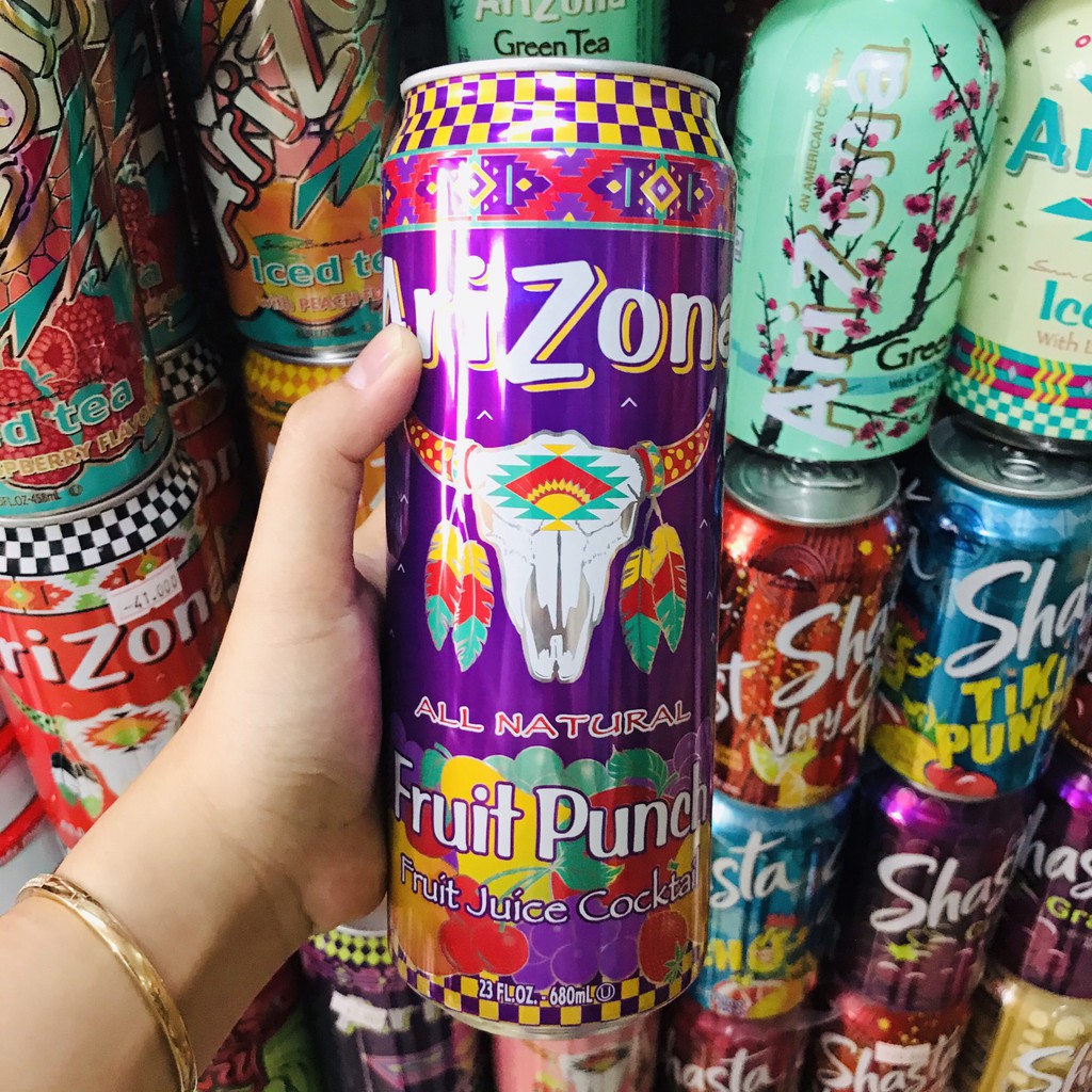 [12 LOẠI] NƯỚC NGỌT TRÀ TRÁI CÂY MỸ ARIZONA LON 458ML 500ML 680ML UỐNG SIÊU NGON LON SIÊU TO KHỔNG LỒ (CHUẨN USA)