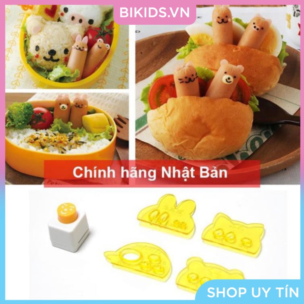 Bộ khuôn trang trí xúc xích chính hãng xách nhật - Cao cấp
