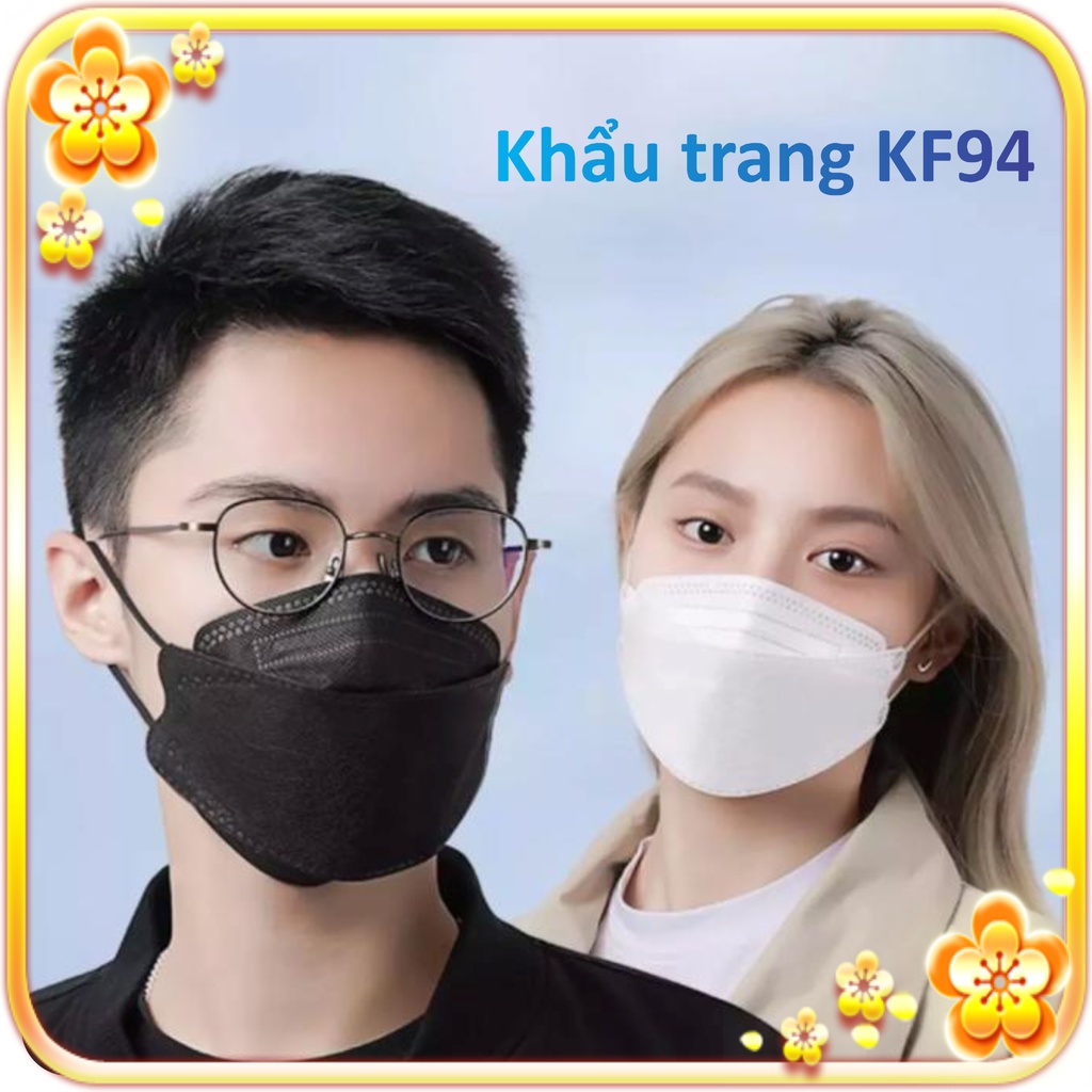 Set 50 Cái Khẩu trang 4D VIETTIEN VINA MASK KF94 Chống Bụi Mịn, Kháng Khuẩn Hàng Cao Cấp