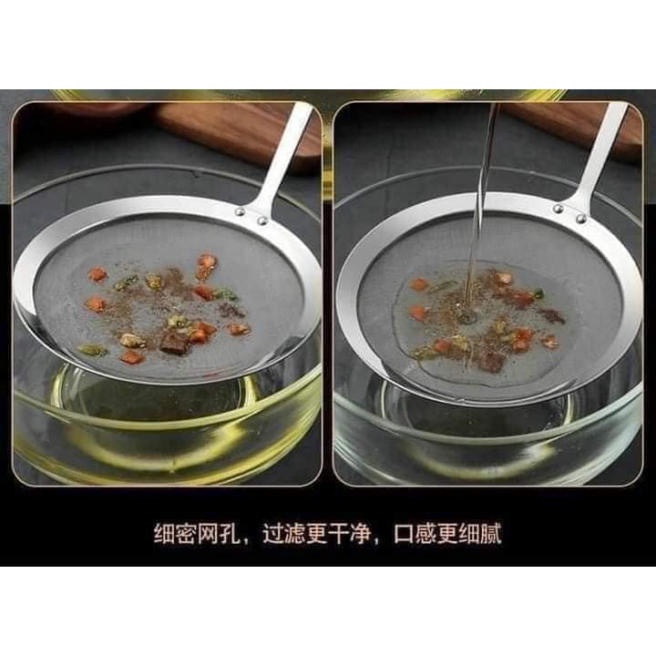 Muôi lọc dầu, lọc cặn, lọc bọt tách mỡ inox tiện dụng