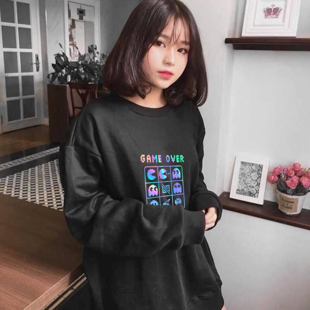 Áo Sweater Game Over Phản Quang, Aó Nỉ Dài Tay Nam Nữ Cá Tính - AS22 | BigBuy360 - bigbuy360.vn