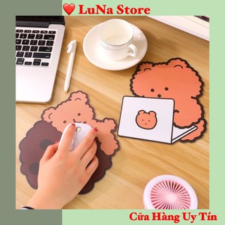 Lót chuột/ Bàn Di Chuột Gấu Nâu Dễ Thương Hàn Quốc LUNA 699