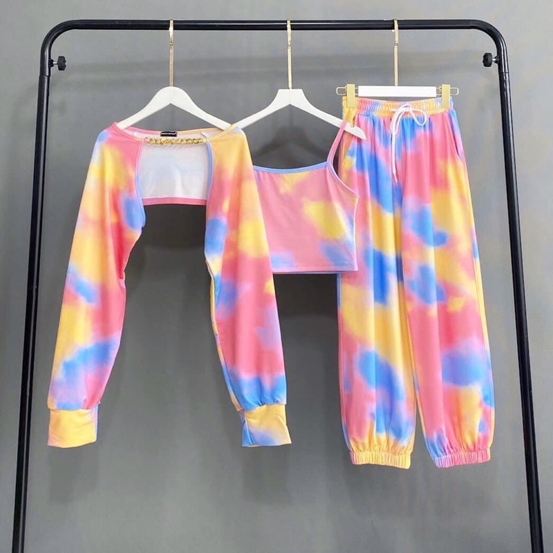 Cả Set Loang Màu Ảnh Thật(Set 3 Món)