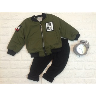 Áo phao bomber lót nỉ