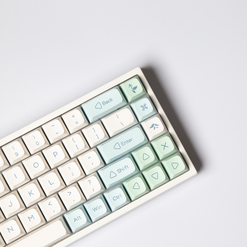 133 Key Ice Mint Keycap XDA Cấu hình tối giản PBT Thuốc nhuộm phụ Bàn phím cơ học Keycap