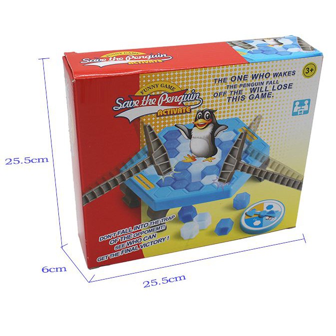 ( Size LỚN ) Đồ chơi Đập Phá Ô Băng Cứu Chim Cánh Cụt siêu vui nhộn - Penguin Escape