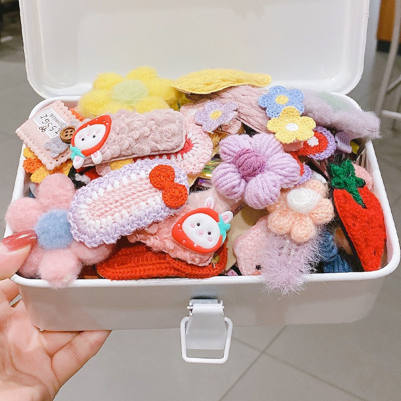 Bộ Kẹp Tóc Kiểu Hoạt Hình Thời Trang Hàn Quốc Cho Trẻ Em