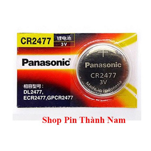 5 viên pin CR2477 Panasonic 3V - Hàng nhập khẩu