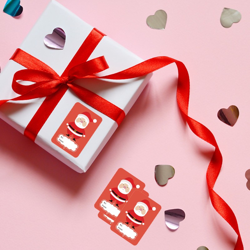 Set 250 Nhãn Dán Trang Trí Phong Cách Giáng Sinh Đáng Yêu