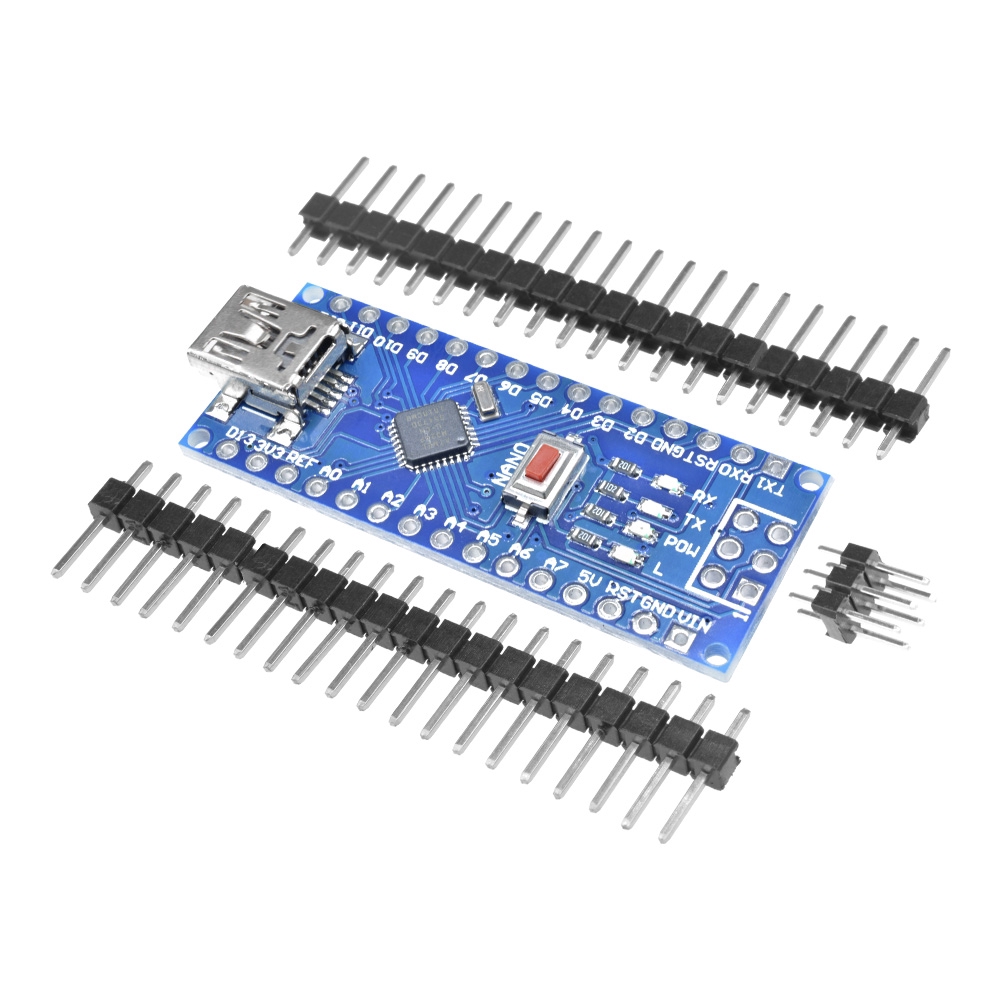 【READY STOCK】Arduino USB Nano V3.0 ATmega328 16M 5V Bộ điều khiển vi mô CH340G cho Arduino