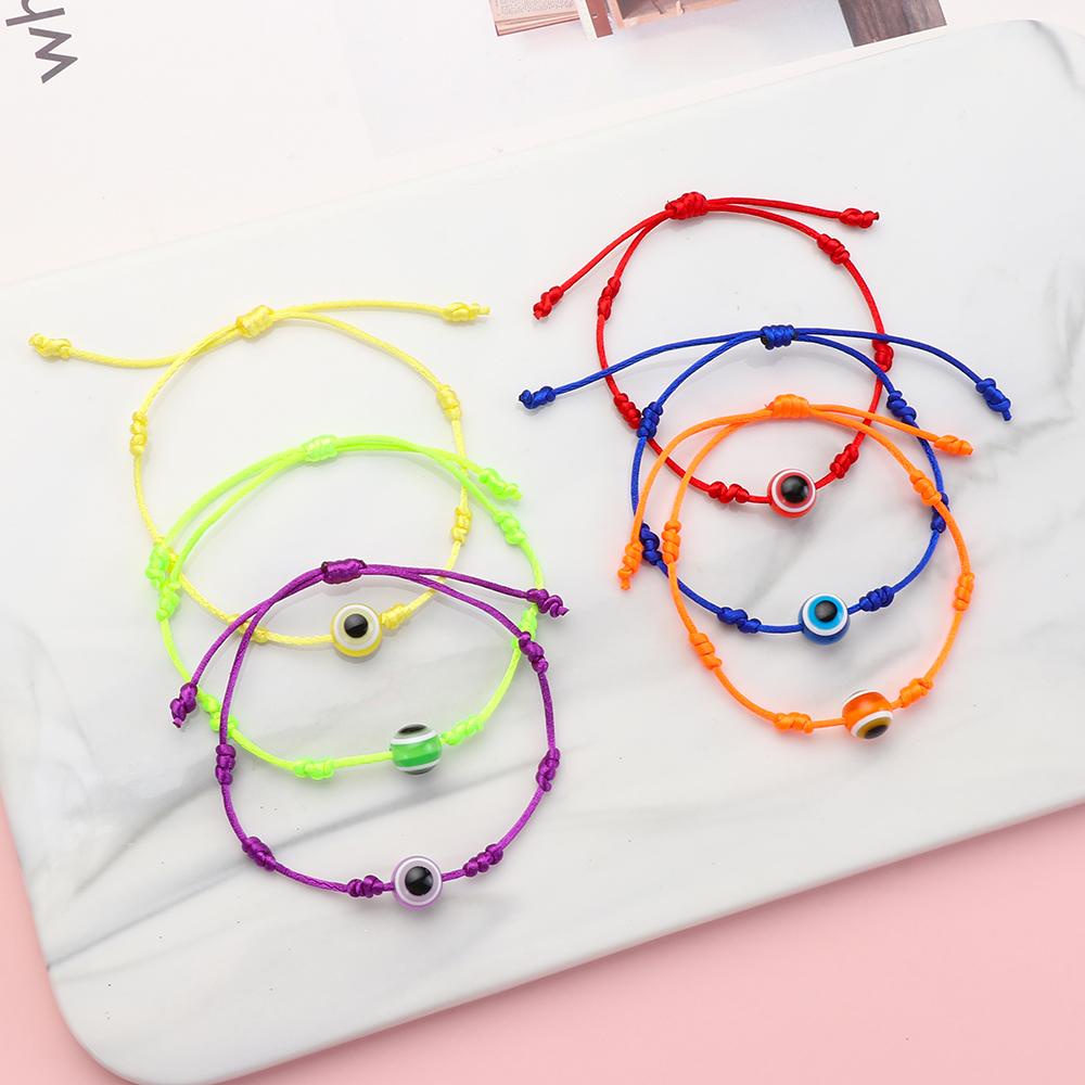 PATH Vòng Tay Dây Thừng Mặt Hình Mắt Quỷ Thời Trang Cho Nữ